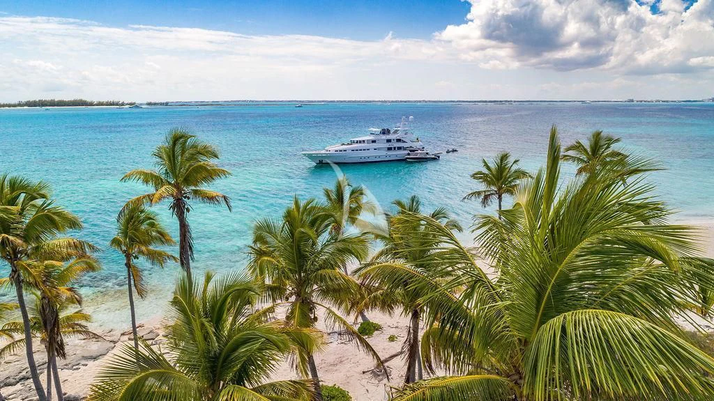 a boat in the water aboard AT LAST Yacht for Charter