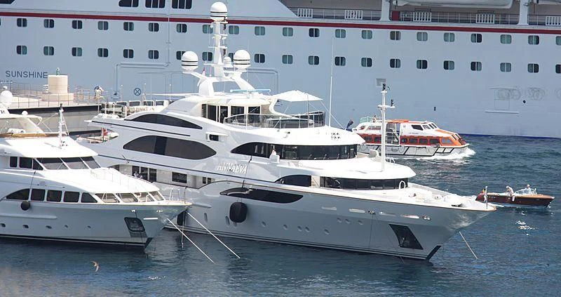 a group of boats in the water aboard ZEFZAF Yacht for Sale