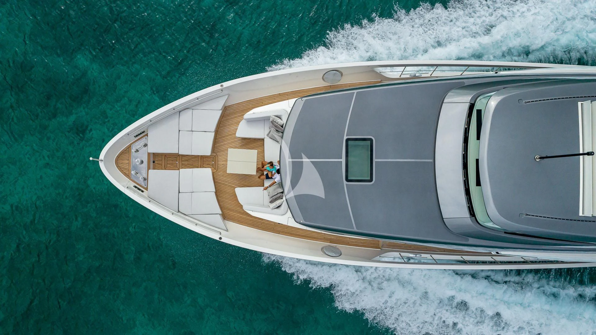 a house on a grassy hill aboard NO MATTER WHAT Yacht for Charter