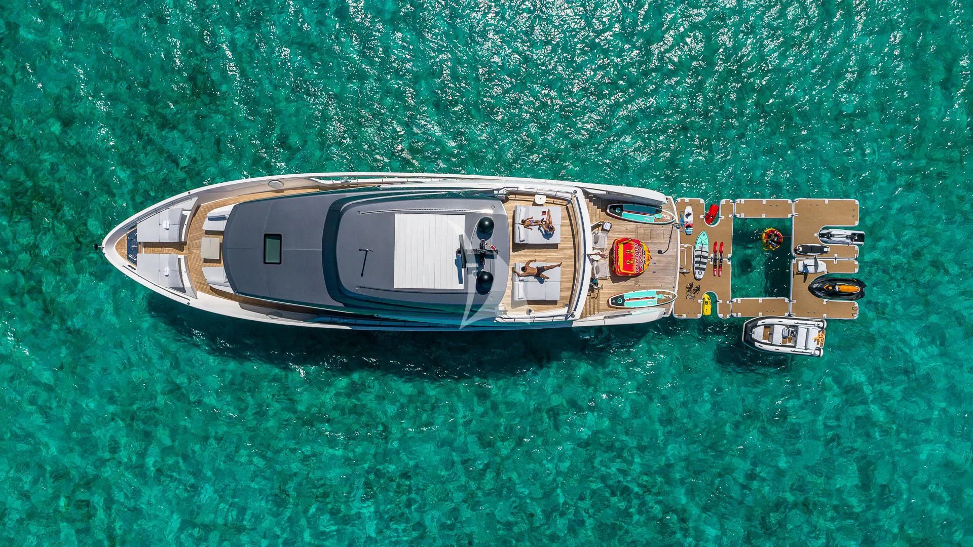 a satellite in the sky aboard NO MATTER WHAT Yacht for Charter