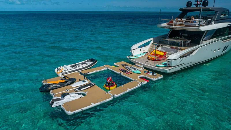 boats on the water aboard NO MATTER WHAT Yacht for Charter