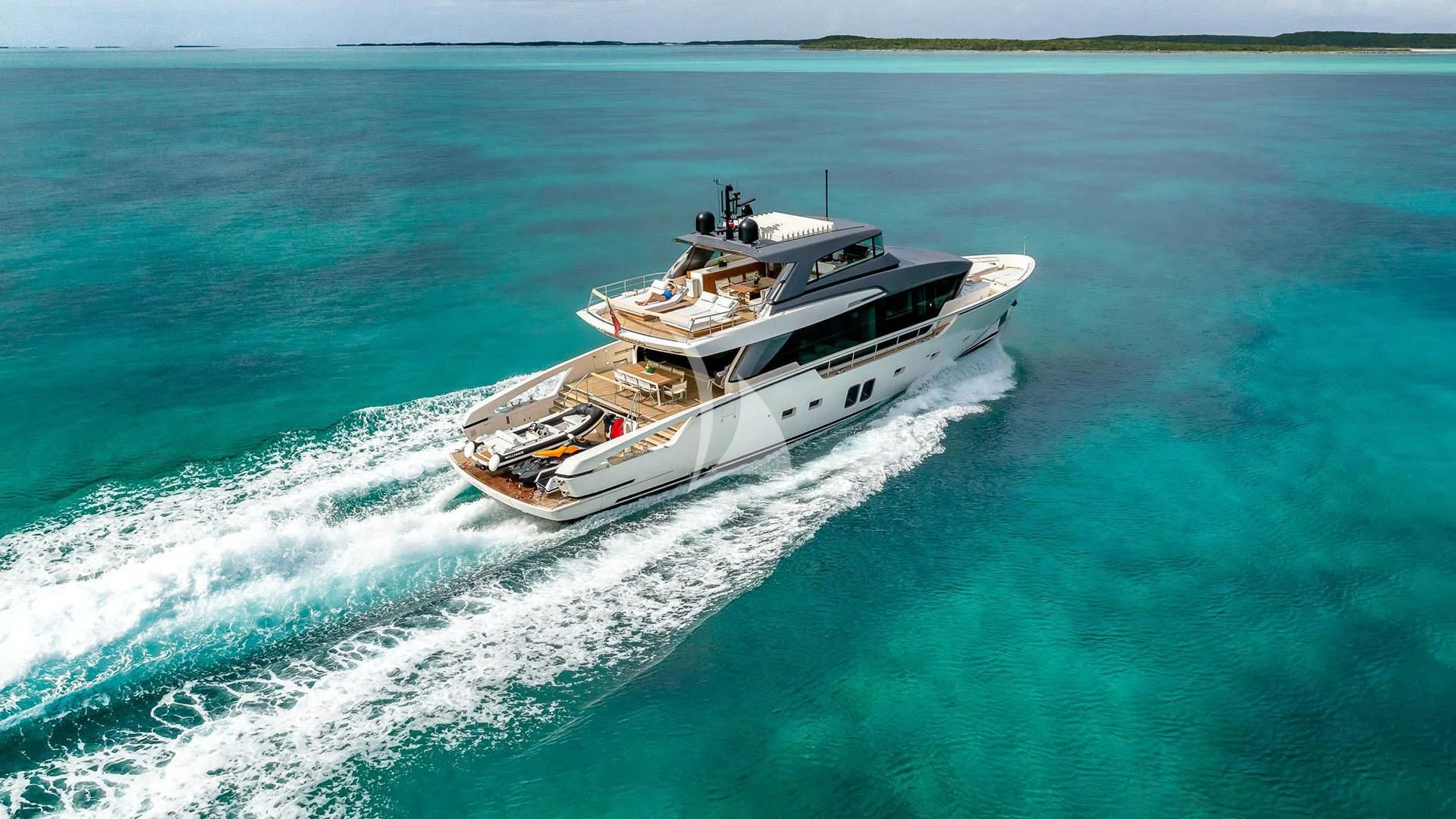 a boat on the water aboard NO MATTER WHAT Yacht for Charter