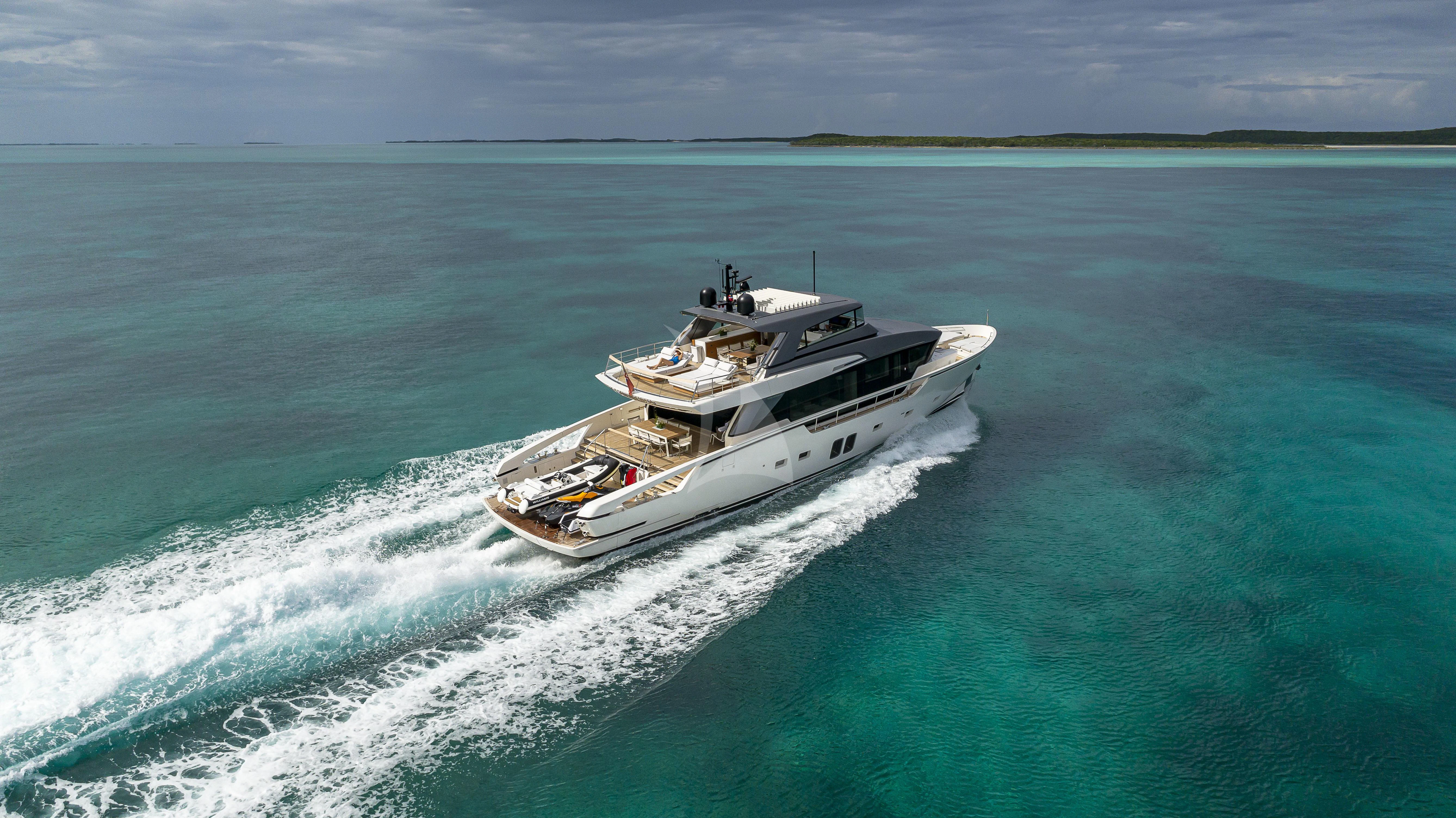 a boat on the water aboard NO MATTER WHAT Yacht for Charter