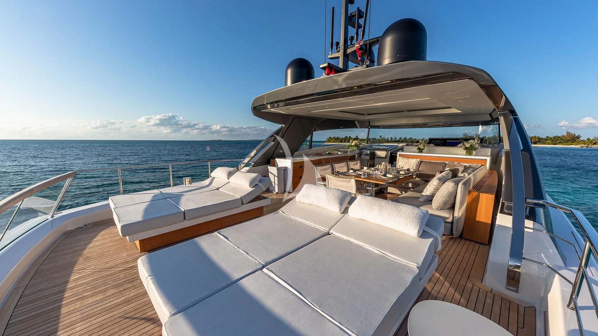 a boat on the water aboard NO MATTER WHAT Yacht for Charter
