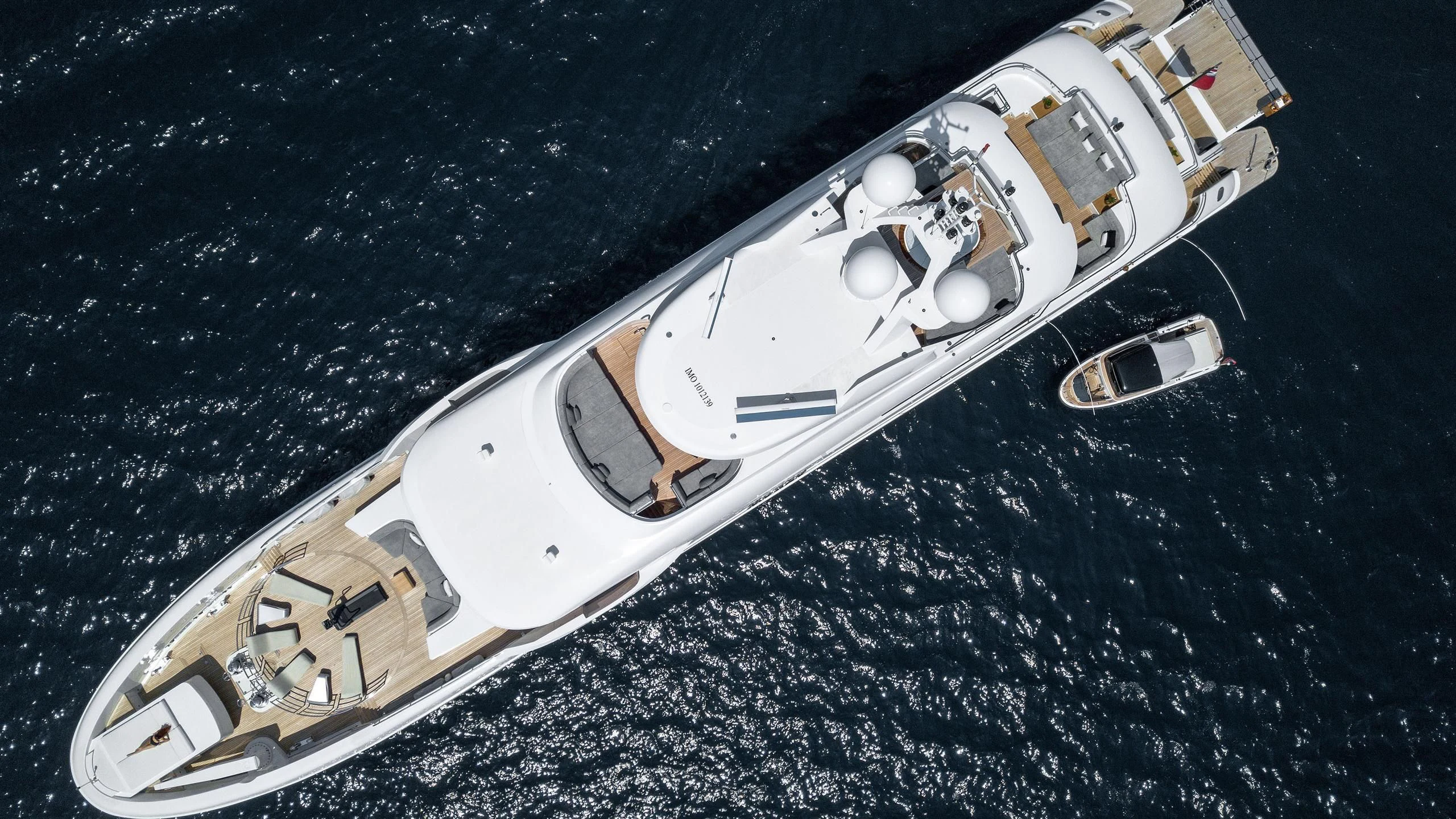 a space ship in space aboard PEARL Yacht for Sale