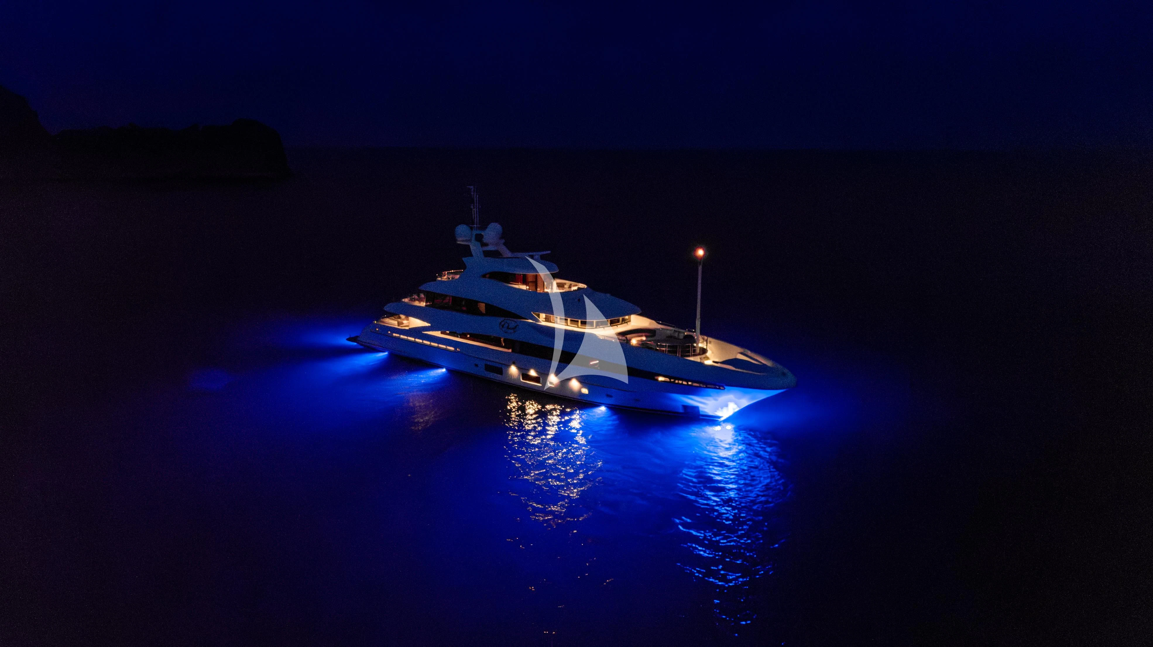 a boat on the water aboard PEARL Yacht for Sale