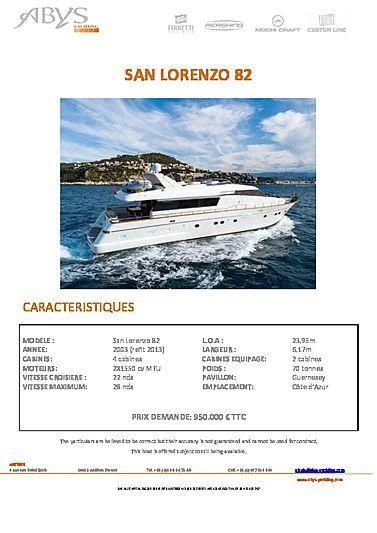 graphical user interface aboard GAVEAU Yacht for Sale