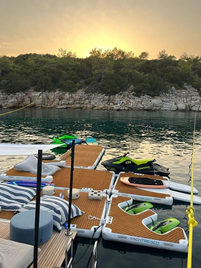 a group of boats on a river aboard BETTY Yacht for Sale