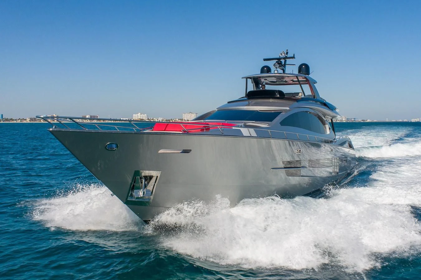 a military boat on the water aboard ASHLEY Yacht for Sale