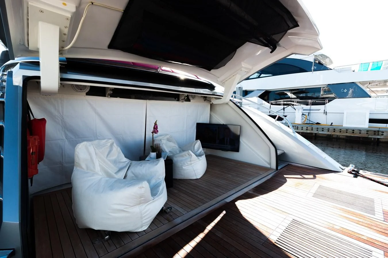 a boat with a white bag on it aboard ASHLEY Yacht for Sale