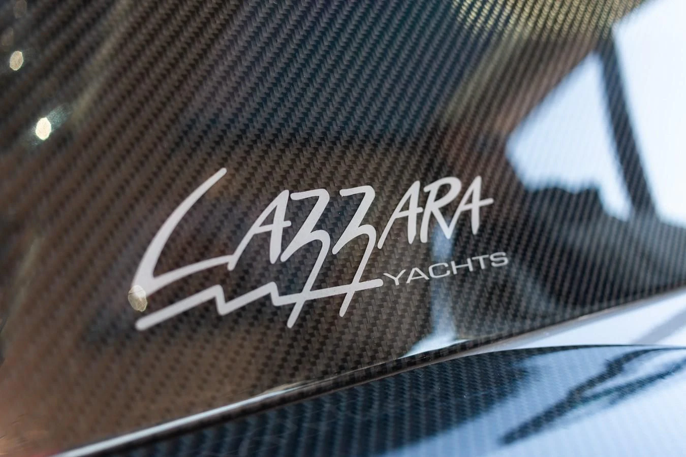 a close-up of a logo aboard ASHLEY Yacht for Sale