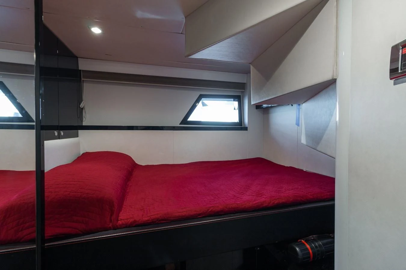 a bed in a room aboard ASHLEY Yacht for Sale