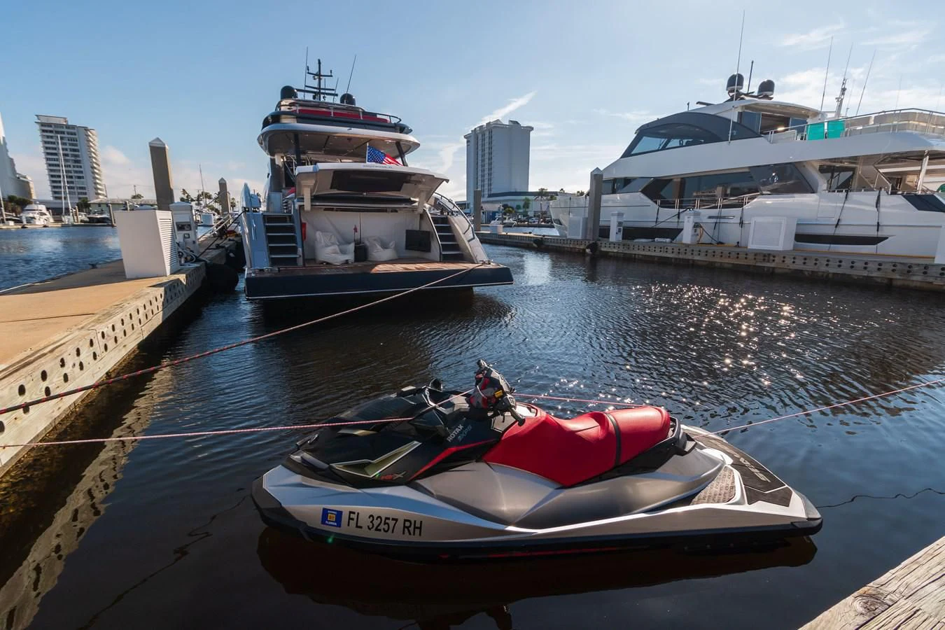 boats on the water aboard ASHLEY Yacht for Sale