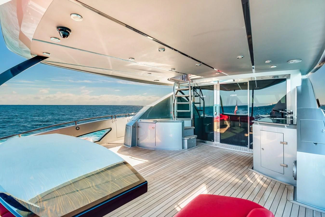 inside of a boat aboard ASHLEY Yacht for Sale