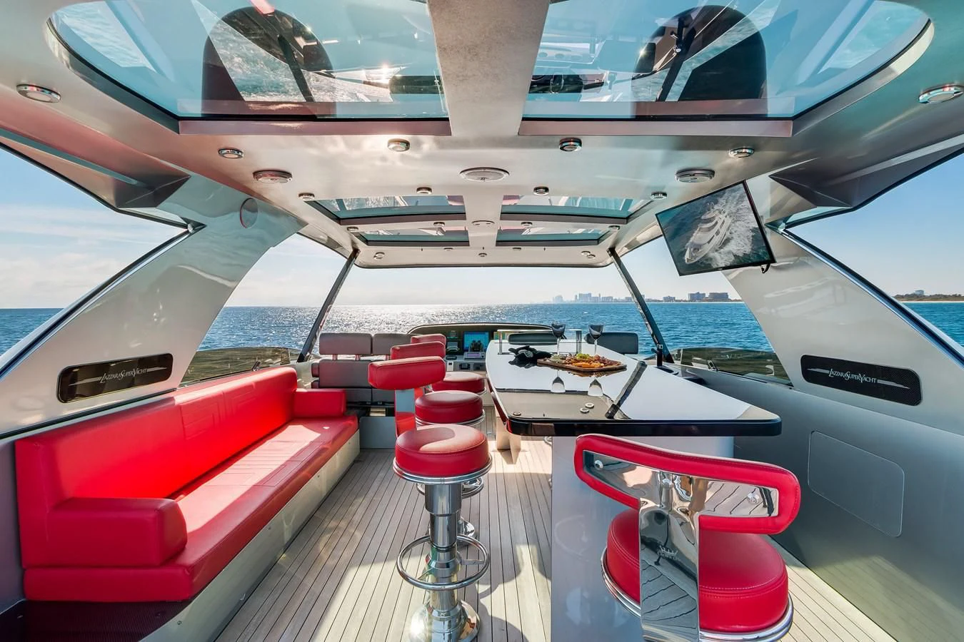 the inside of a boat aboard ASHLEY Yacht for Sale