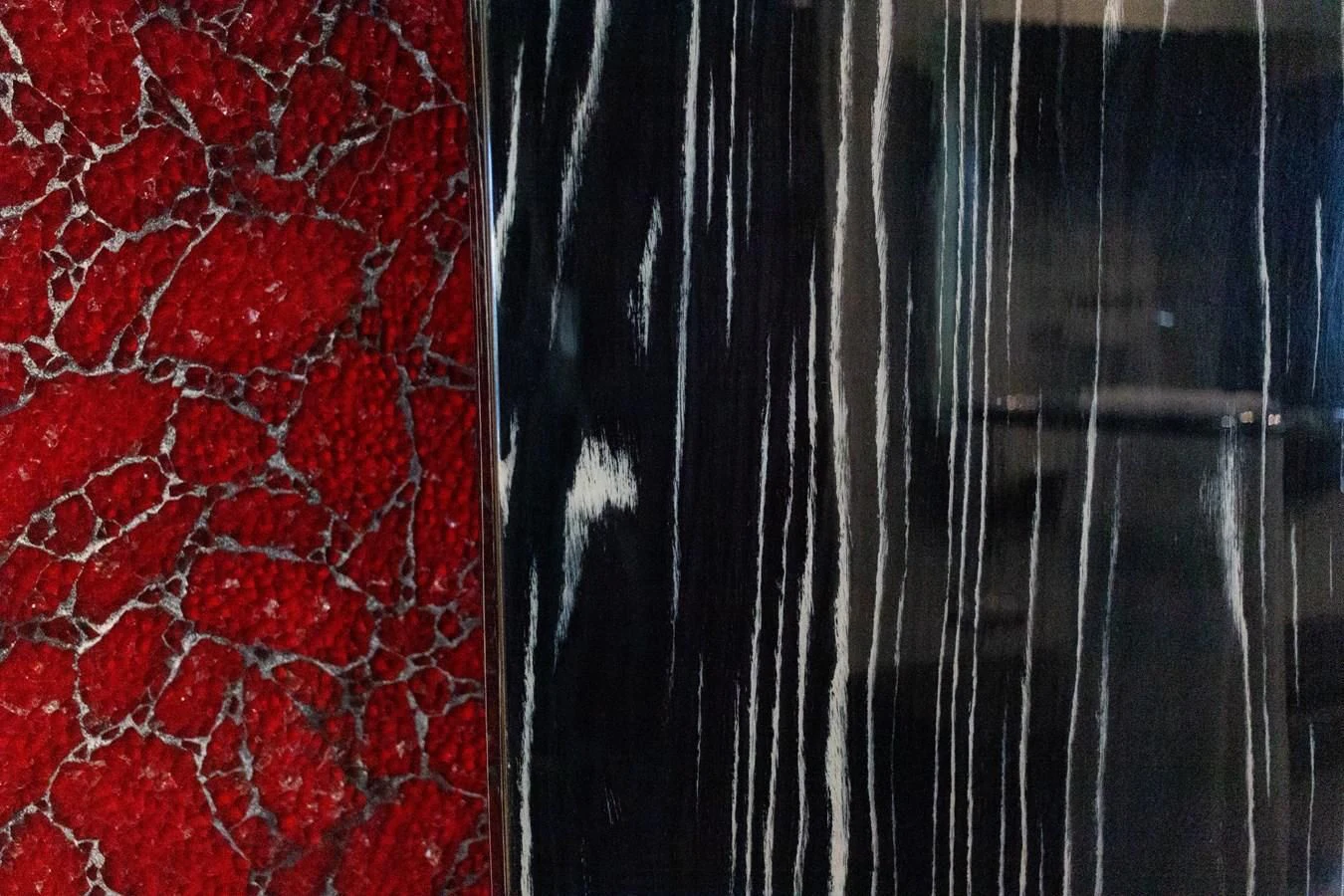 a close-up of a black curtain aboard ASHLEY Yacht for Sale