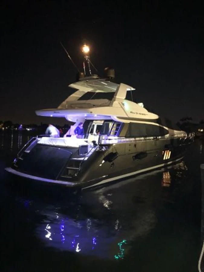 a boat on the water aboard 2013 RIVA 75 VENERE SUPER Yacht for Sale