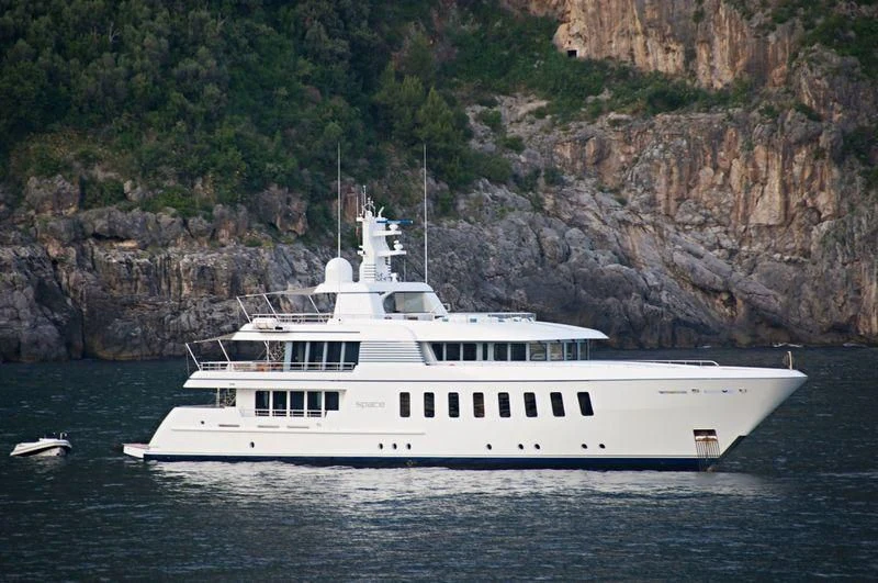 a white boat in the water aboard SPORT Yacht for Sale