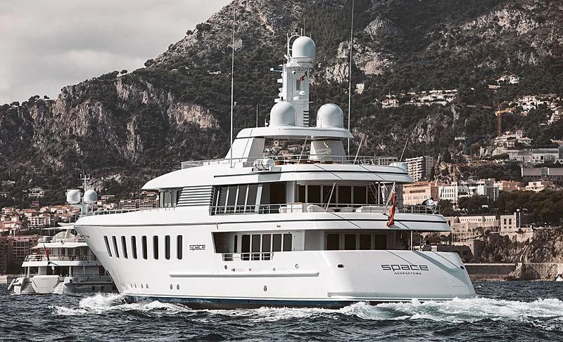 a large white boat in the water aboard SPORT Yacht for Sale