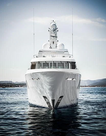 a white boat in the water aboard SPORT Yacht for Sale