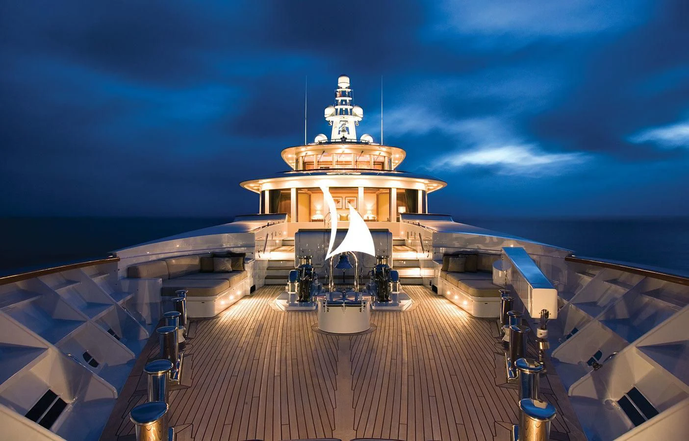 a ship on the water aboard UTOPIA Yacht for Sale