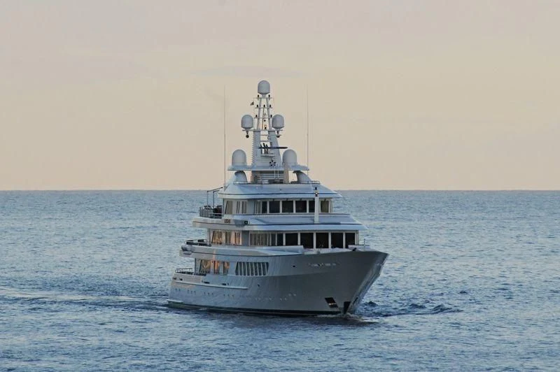 a boat in the water aboard UTOPIA Yacht for Sale