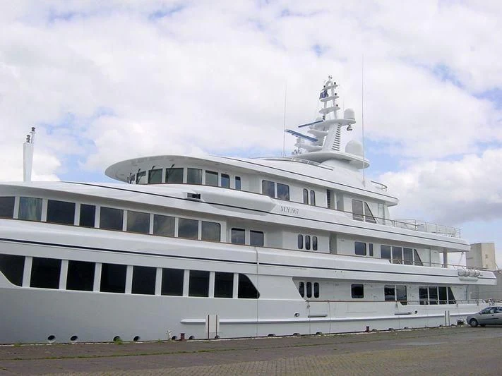 a large cruise ship aboard UTOPIA Yacht for Sale