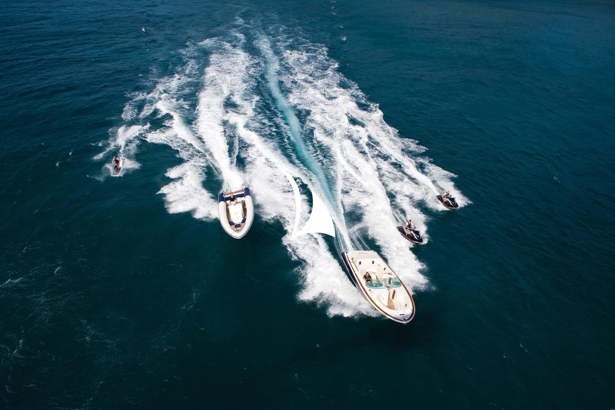 a group of people riding surfboards aboard UTOPIA Yacht for Sale
