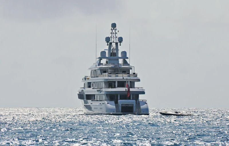 a boat in the water aboard UTOPIA Yacht for Sale