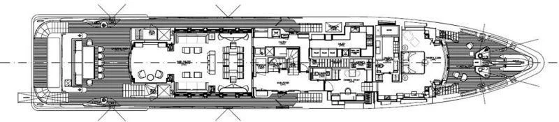diagram, engineering drawing aboard ANASTASIA K Yacht for Sale