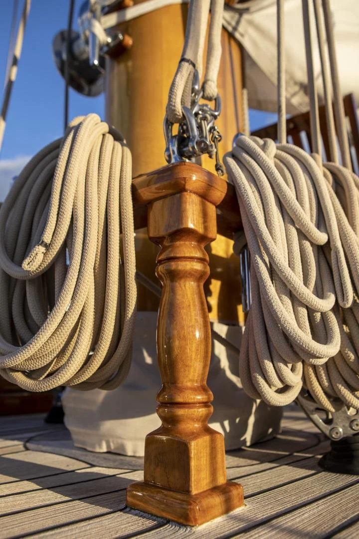ropes and a boat aboard SEA DIAMOND Yacht for Sale