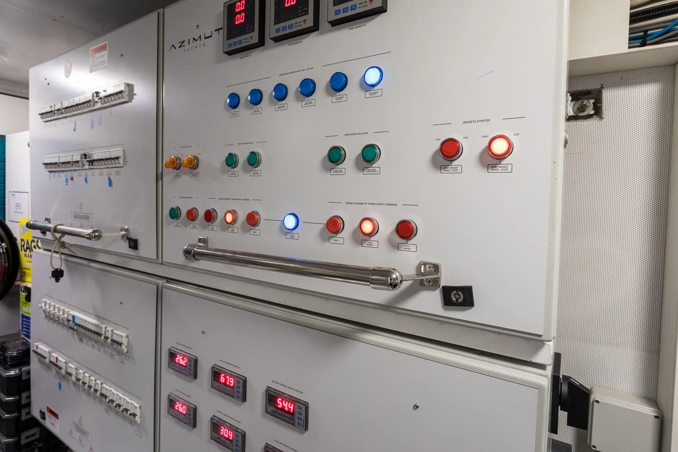 a white machine with buttons aboard CAPTAIN MORGAN II Yacht for Sale