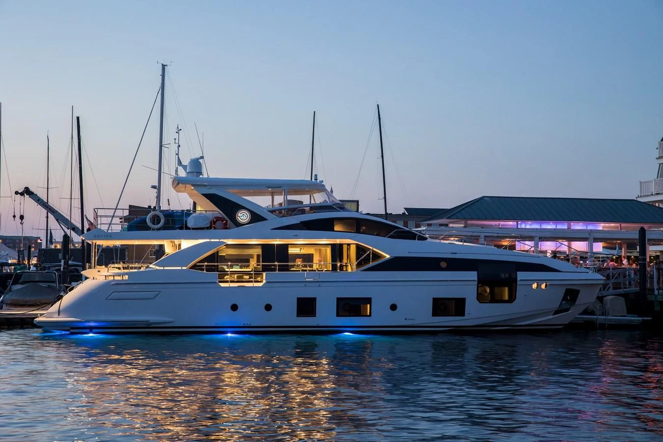 a boat in the water aboard CAPTAIN MORGAN II Yacht for Sale