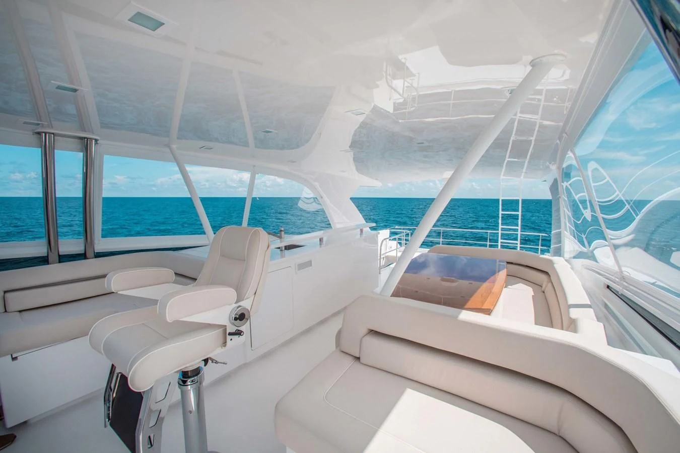 inside of a boat aboard NEW VIKING 82 COCKPIT MOTOR YACHT Yacht for Sale