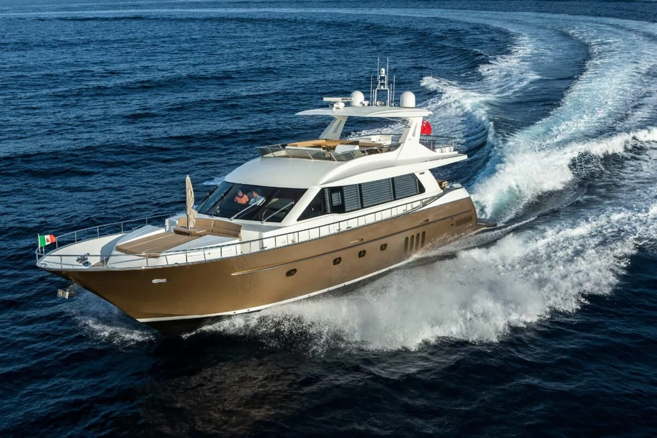 a boat on the water aboard ORION Yacht for Sale