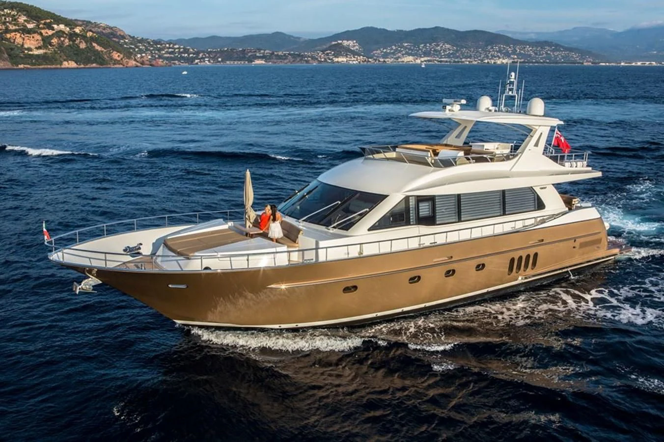 a boat on the water aboard ORION Yacht for Sale
