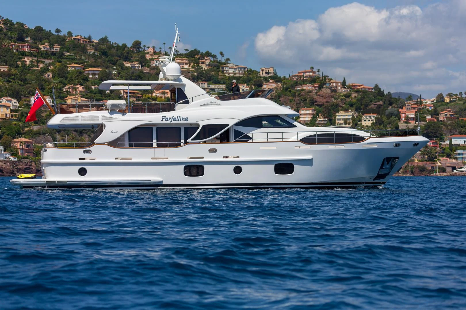 a boat in the water aboard FARFALLINA Yacht for Sale