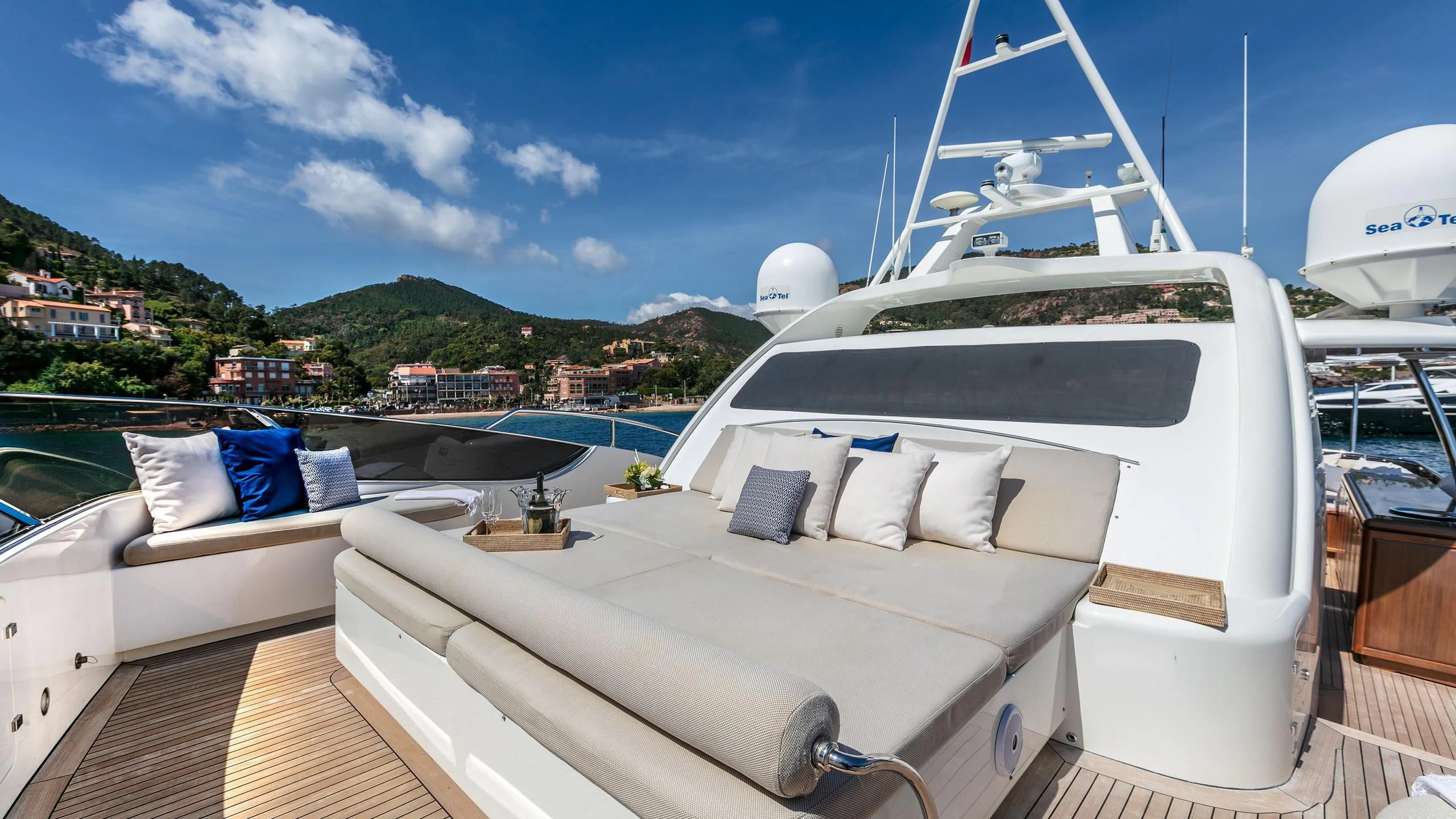 a boat on the water aboard FARFALLINA Yacht for Sale