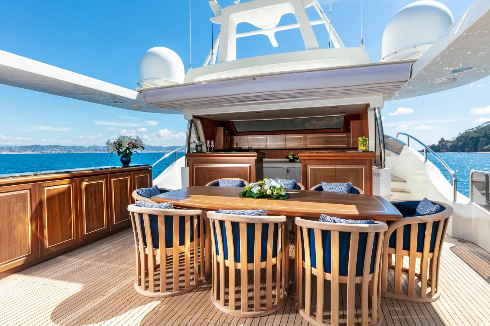a boat on the water aboard FARFALLINA Yacht for Sale