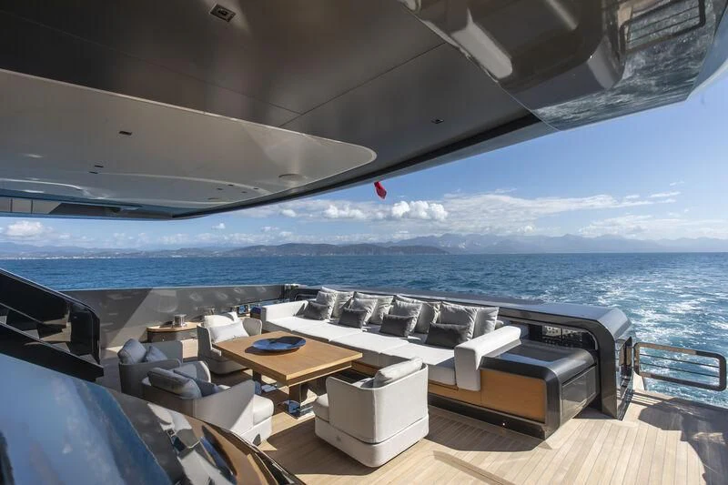 a boat on the water aboard RUSH Yacht for Sale