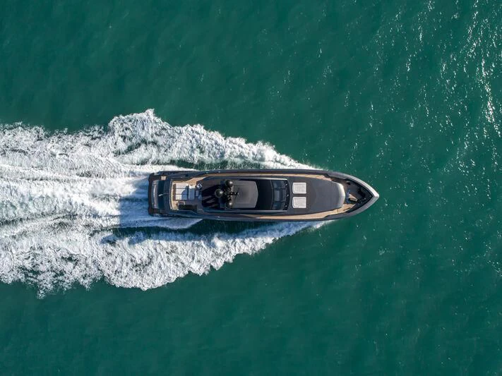 a boat in the water aboard RUSH Yacht for Sale