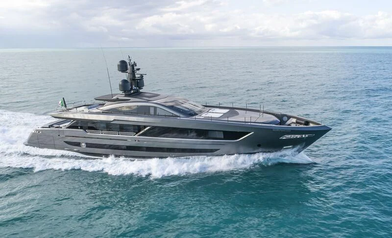 a boat in the water aboard RUSH Yacht for Sale
