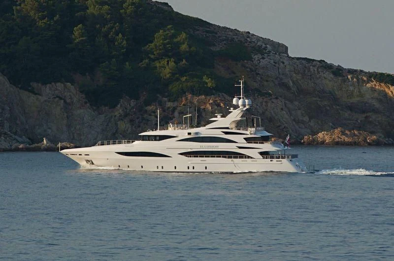 a boat on the water aboard WILD ORCHID I Yacht for Sale