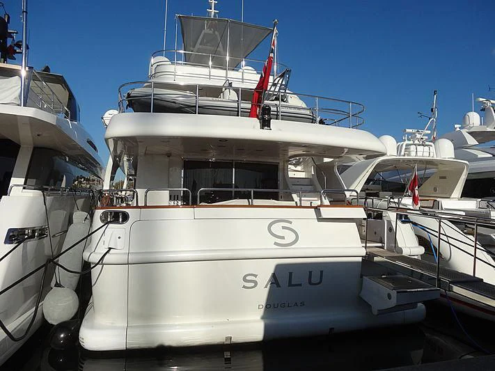 a group of boats docked aboard SALUTE Yacht for Sale