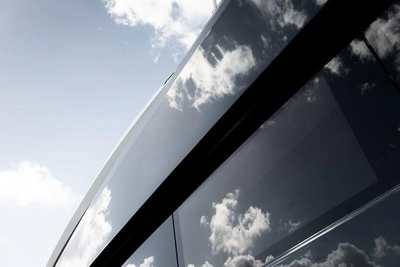 a close-up of a bridge aboard B Yacht for Sale