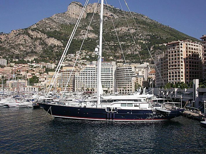 a boat in the water aboard BEAUGESTE Yacht for Sale