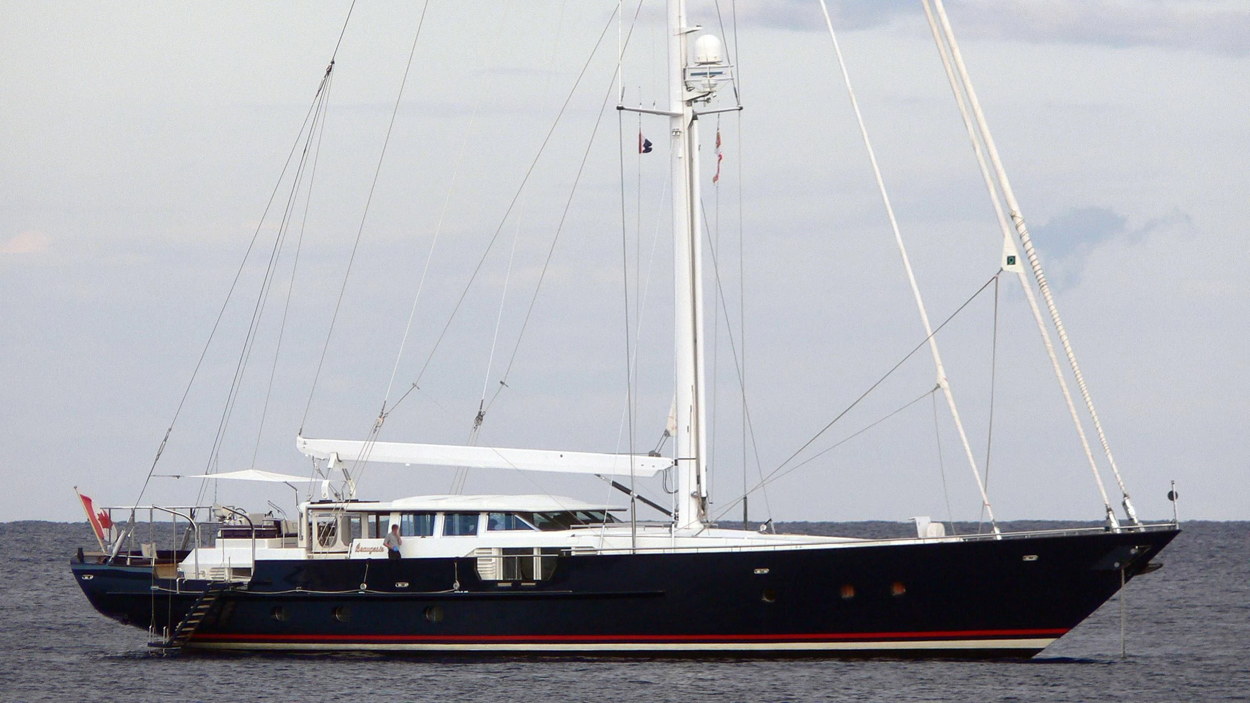 a boat on the water aboard BEAUGESTE Yacht for Sale