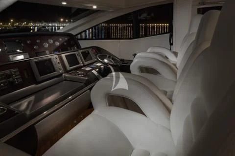 inside of a car aboard PALUMBA Yacht for Sale