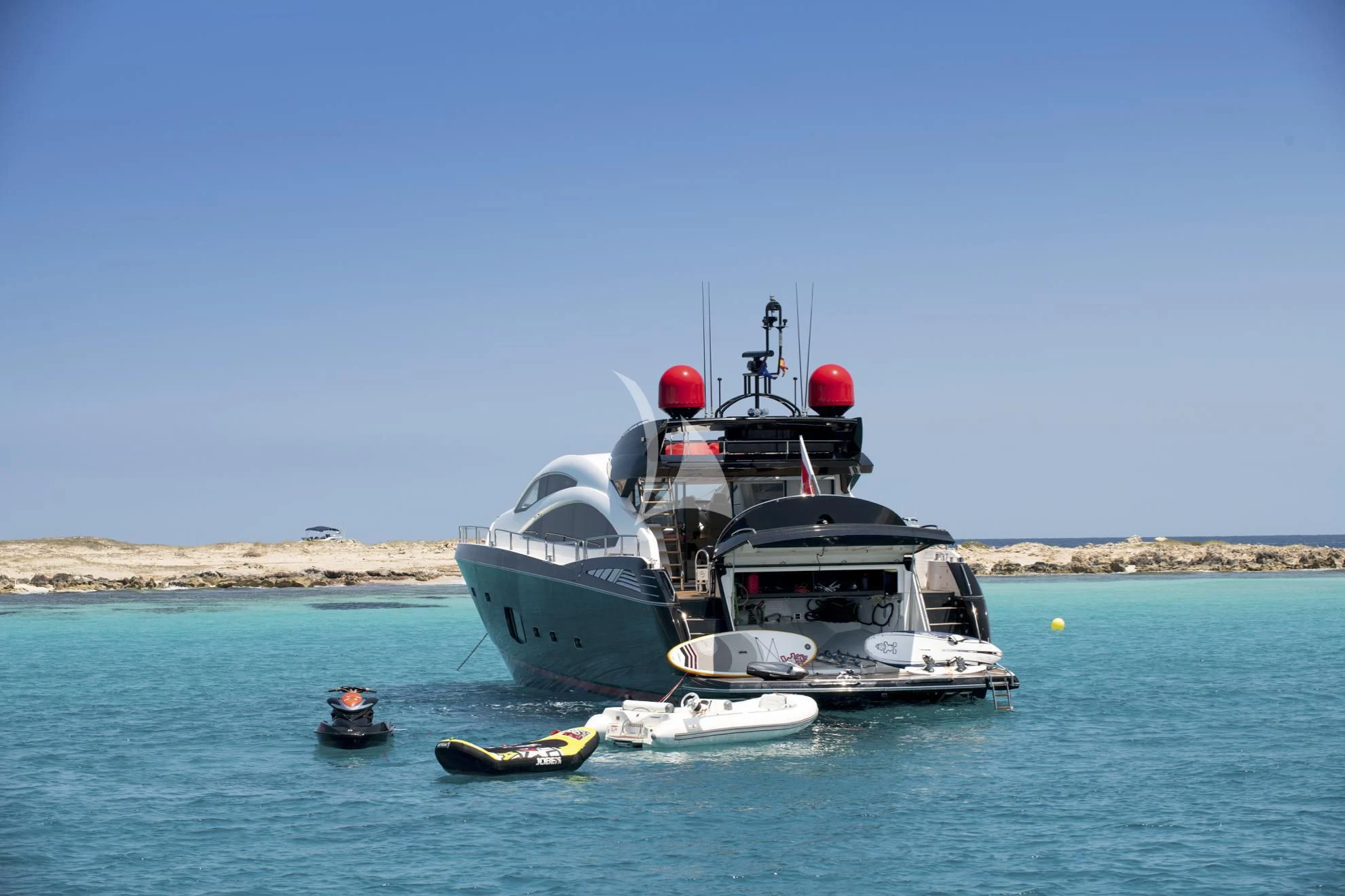 a boat on the water aboard PALUMBA Yacht for Sale