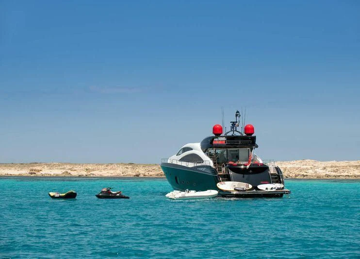 boats in the water aboard PALUMBA Yacht for Sale